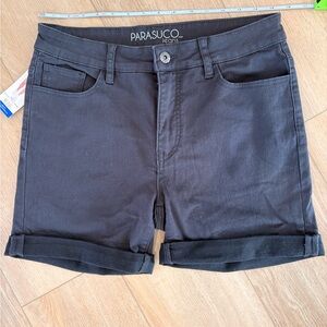 Parasuco Women's denim black Jean Shorts
